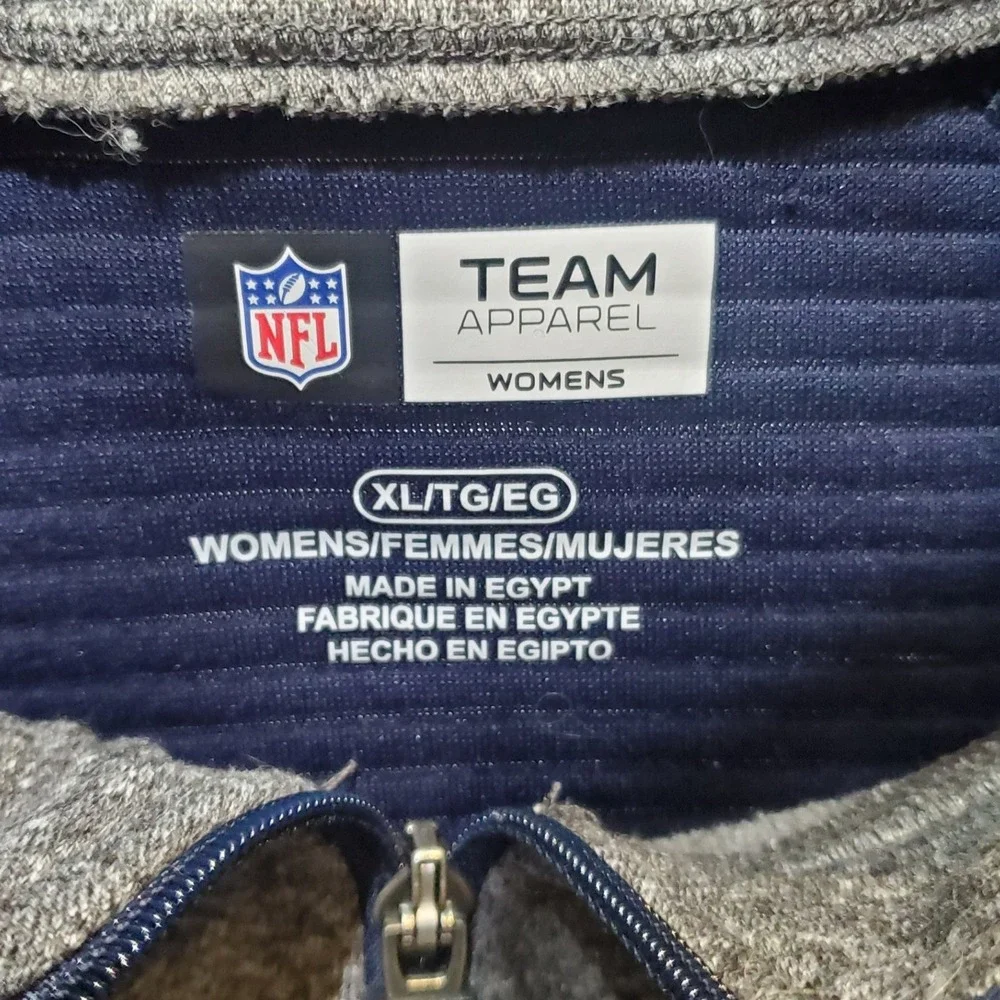 Women's NFL Team Apparel Chicago Bears Zip-Up‎ Fleece Jacket Sweatshirt Size XL